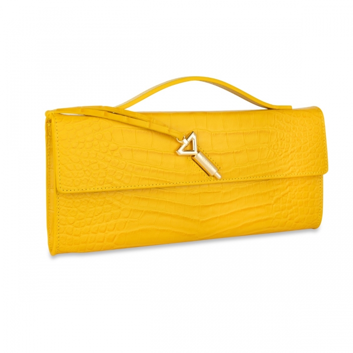 Yellow clutch bag 2025