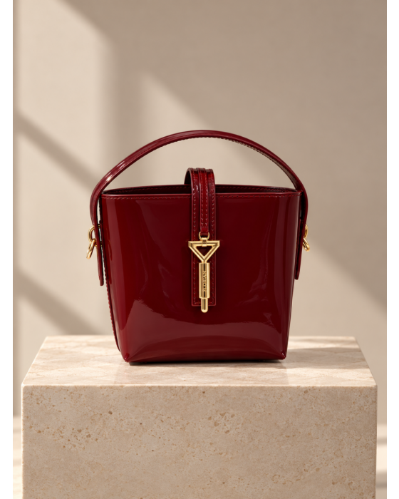 Alaina Mini Bucket Bag Cherry Red